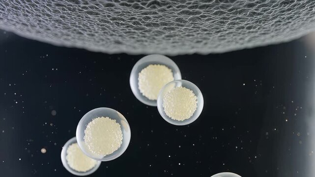 Intracellular secretory vesicle migration and cytoplasm molecular transport