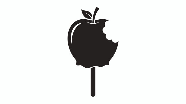 Bite taken out of bitten apple.