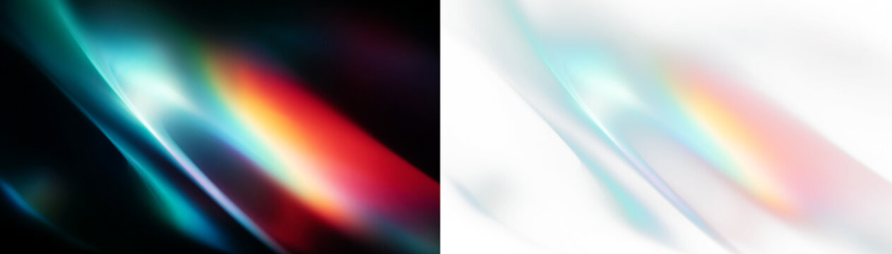 Rainbow crystal prism png with light dispersion effect, holographic glow, iridescent spectrum streaks, lens flare overlay and transparent abstract background illustration.