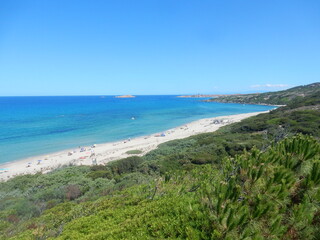 Obraz premium the stunning natural beach at Li Feruli, Isola Rossa, Gallura, Sardinia, Italy