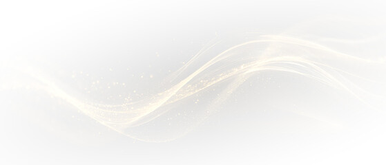 Golden light neon swirl magic design art. © Galina