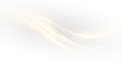 Neon magic light wave golden swirl design art. © Galina