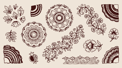 intricate mandala floral pattern, decorative circular ornament background, seamless bohemian mandala design, artistic henna style print, ornate floral mandala wallpaper, intricate circular motif illus © Geetaroy