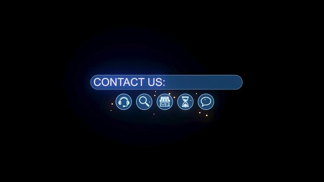 Contact information for customer support displayed on a blue background for easy access