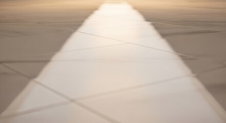 Sunlight Path on Tiled Floor 