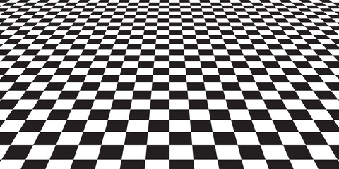 Naklejka premium black and white background checkered chessboard motif