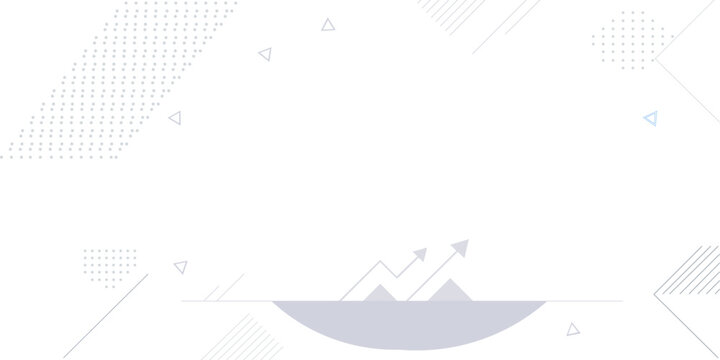 Abstract geometric background with triangles lines and a wave chart illustration in light blue and white