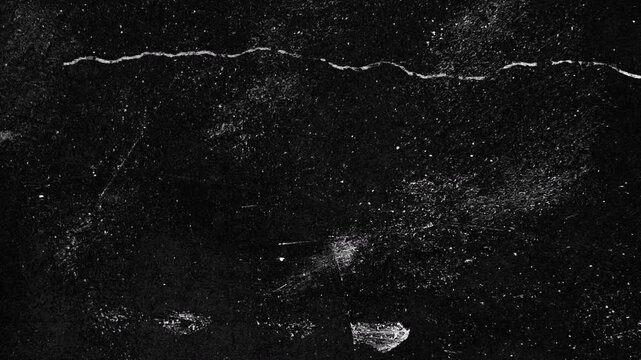 Dark Grunge Texture Background with Dust, Scratches and Distressed Surface, Vintage Film Overlay Motion Graphics Animation Loop