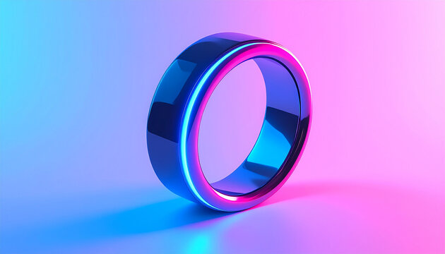 Futuristic Neon Ring Glow
