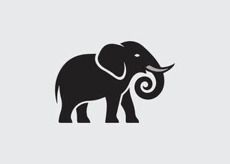 Obraz premium Elephant Logo Vector Wild Animal Mascot Brand Design Circus Icon