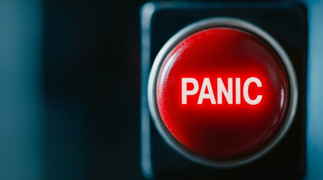 The Emergency Panic Button is Illuminated in Bright Red for Use During Urgent and Critical Situations Only