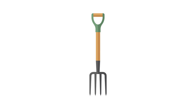 Garden Fork with Wooden Handle.