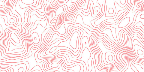 Seamless topography map background with contour curves and elevation lines. abstract terrain relief illustration and geographic cartography pattern design. © Vector Gallery