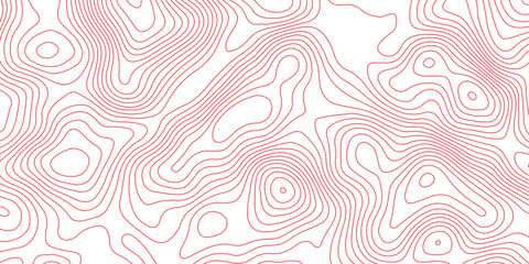 Seamless topography map background with contour curves and elevation lines. abstract terrain relief illustration and geographic cartography pattern design. © Vector Gallery