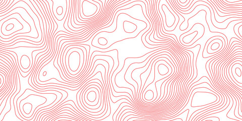 Seamless topography map background with contour curves and elevation lines. abstract terrain relief illustration and geographic cartography pattern design. © Vector Gallery