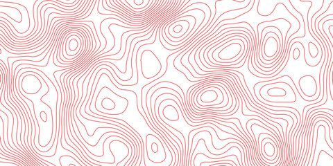 Seamless topography map background with contour curves and elevation lines. abstract terrain relief illustration and geographic cartography pattern design. © Vector Gallery
