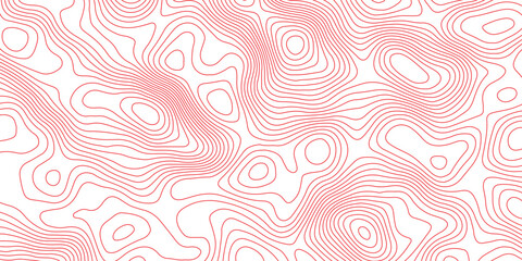 Seamless topography map background with contour curves and elevation lines. abstract terrain relief illustration and geographic cartography pattern design. © Vector Gallery
