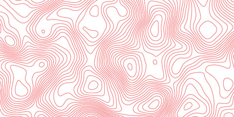 Seamless topography map background with contour curves and elevation lines. abstract terrain relief illustration and geographic cartography pattern design. © Vector Gallery
