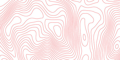 Seamless topography map background with contour curves and elevation lines. abstract terrain relief illustration and geographic cartography pattern design. © Vector Gallery