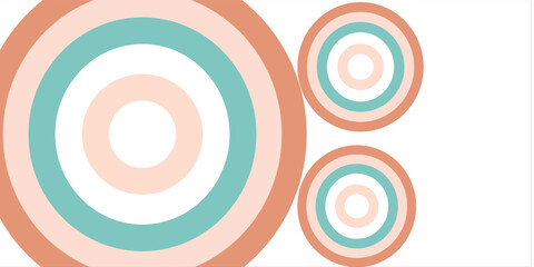Fototapeta premium Round Geometric Background, Abstract Background, Computer Wallpaper, Geometric Shapes, Circle Background, Colored Stripes Vector Illustration Background