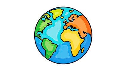 Obraz premium Global Network Earth Icon Representing Worldwide Connectivity International Communication Digital Technology Internet Services and Global Business Expansion