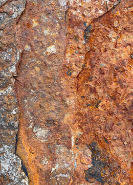 abstract background of rust on old metal close up