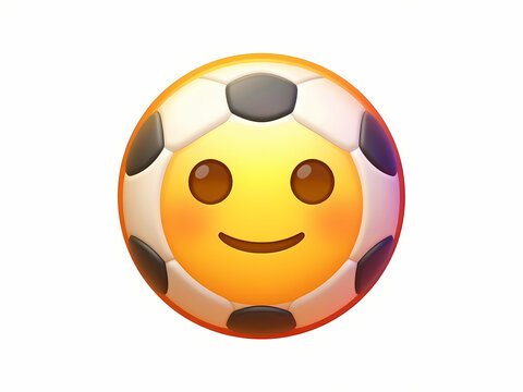 Premium Emoji Icon Set Collection &ndash; Cute Smiley Emoji Faces with Football, Soccer Ball, World Cup, Sports, Medical and UI Elements Isolated on White Background