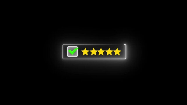 Customer or User give rating to service experiences review satisfaction feedback survey on online application, Customer can evaluate quality of service leading to reputation ranking of business.