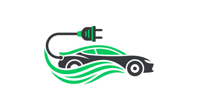 Electric car charging plug vehicle.