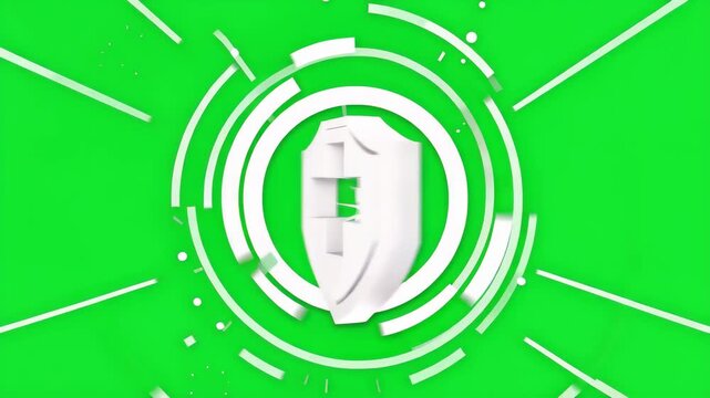 Digital Protection Shield Interface Illustration