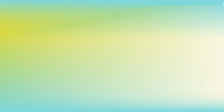 Light blue and green pastel colored gradient background. Abstract spring season blurry vector texture. Nature gradation pattern. Aesthetic bg. Vector soft horizontal backdrop for poster, cover, header