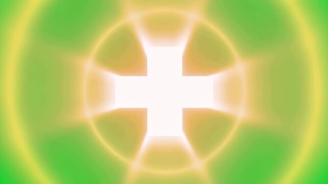 Glowing Medical Cross Symbol Illustration