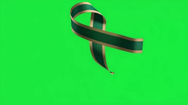 Green Awareness Ribbon Illustration