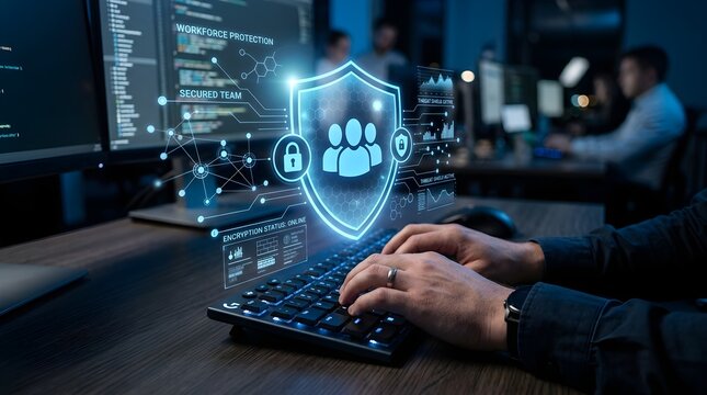 Digital safety protocols in action cybersecurity protecting user data access using advanced technology and secure coding practices with focus on network infrastructure and system integrity
