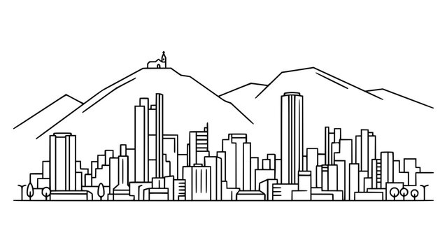 Bogot&aacute; City Skyline, Colombia