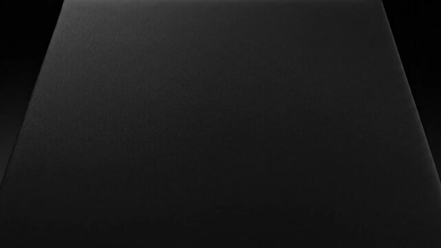 Dark minimalist rectangular display stand or podium against a black background