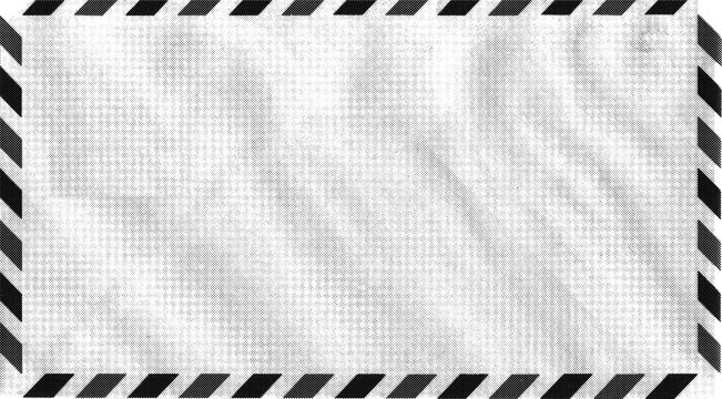 Large halftone vintage envelope texture with a transparent background
