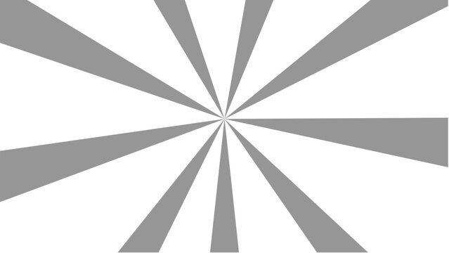 Gray white sunburst vector pattern with triangular rays radiating symmetrically from center creating dynamic abstract background