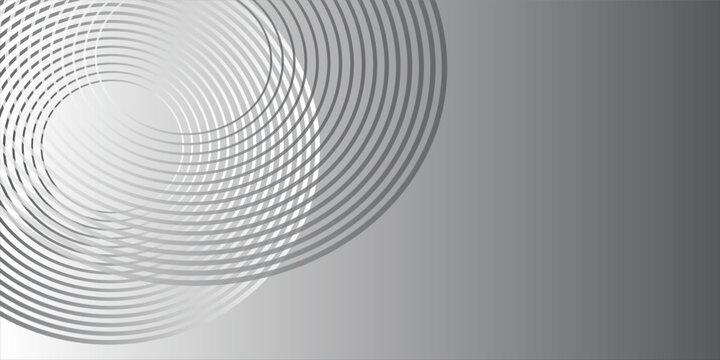 White and BLACK gradient vector background, featuring subtle circular line patterns. Suit for banner, web, brochure, pamflet and presentation