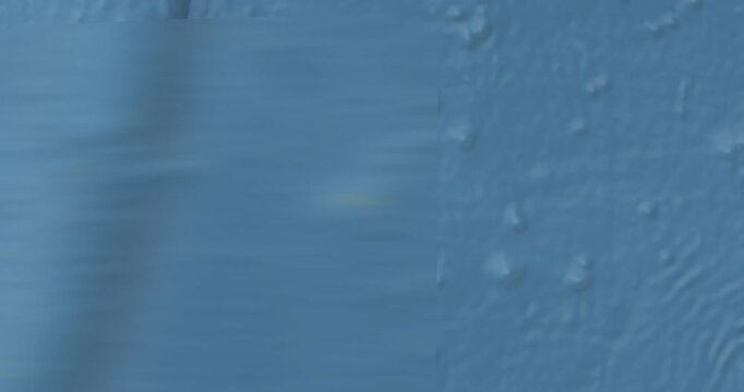 Niue on Globe. Zoom into the country with Earth spinning on dark background. Physical world map with Niue and label on it. Country view animation.
