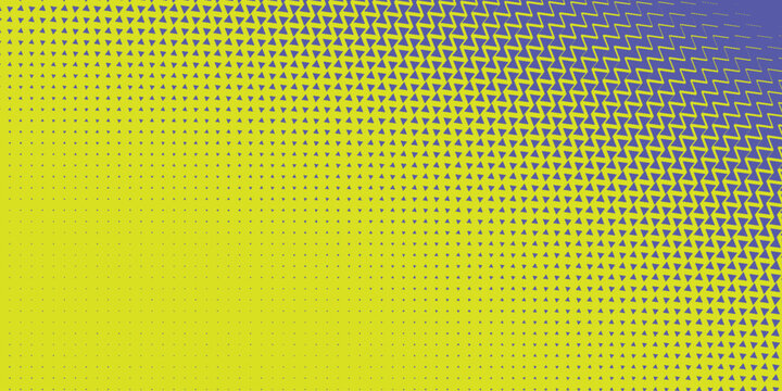 Abstract yellow and blue geometric halftone background with triangle pattern and dynamic gradient texture for modern digital art, wallpaper, and creative graphic design.
