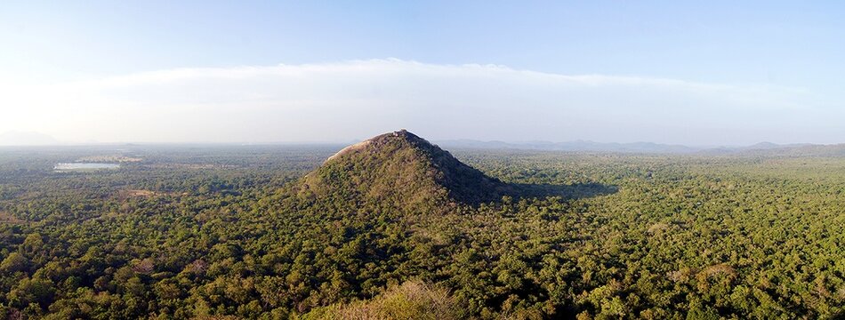 Panoramic view of Sigiriya Rock, Matale District, Sri Lanka