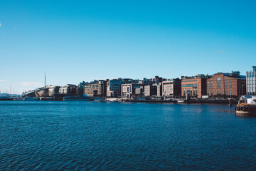Obraz premium Norway capital Oslo in winter