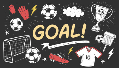Obraz premium Premium Soccer Icons Collection – Football Equipment, Trophy, Stadium and Referee Vector Set