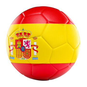 Spain football soccer ball 3d
