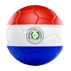 Fototapeta premium Paraguay national football team soccer ball 3d