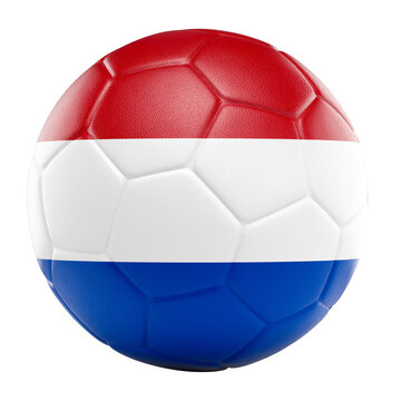 Soccer ball 3d netherlands flag