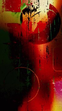 Grunge Dirty Tape with melted film effect, glowing colors, and scratches, designed to add an analog vintage look to modern footage	