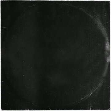 grunge vinyl cover texture. black vinyl sleeve texture. png isolated on transparent background