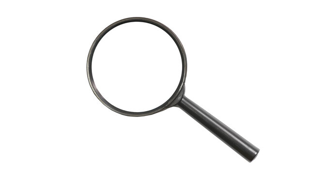 magnifying glass isolated